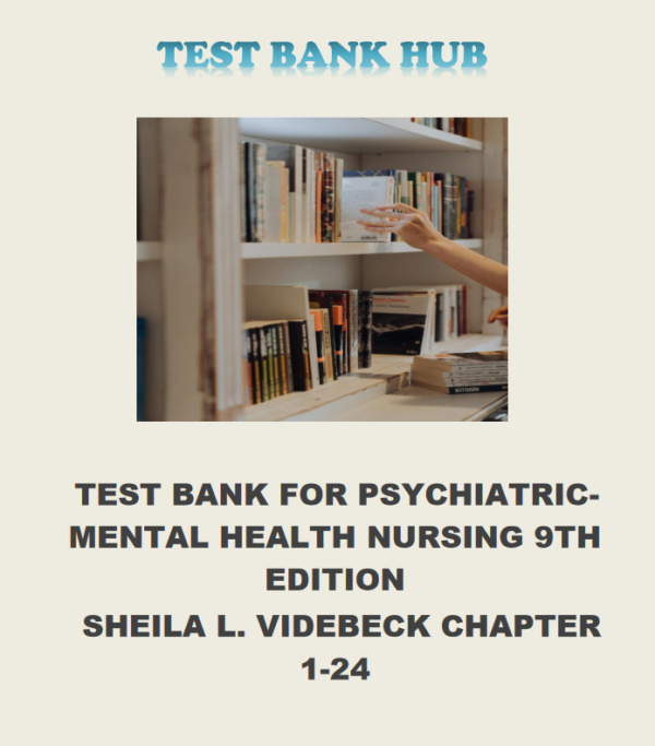 Test Bank for Psychiatric-Mental Health Nursing, 9th Edition